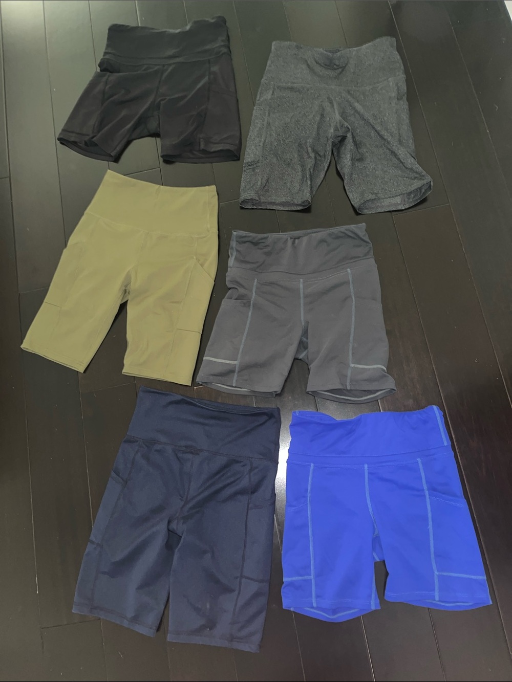Mixed Athletic Bike Shorts Bundle XS/S (set of 6)